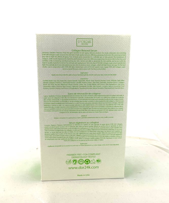 Photo 1 of COLLAGEN RENEWAL SERUM FRESH SCENT PENETRATES SKIN TO FIGHT SIGNS OF AGING 24K GOLD PREVENT BREAKDOWN OF COLLAGEN DIMINISHES LINES AND WRINKLES NEW IN BOX $795