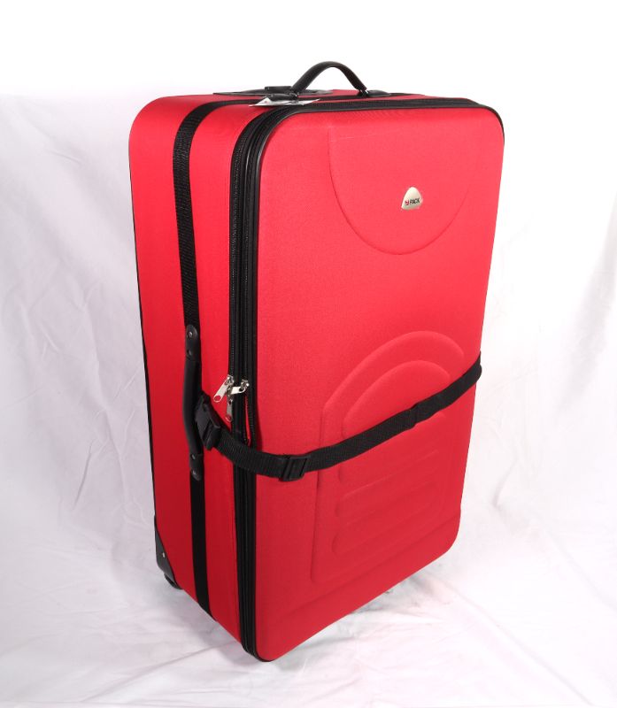 Photo 1 of HI PACK RED 32 INCH SUITCASE INLINE WHEEL EXPANDS AND A STRAP TO CLIP AROUND FRONT NEW $109.99