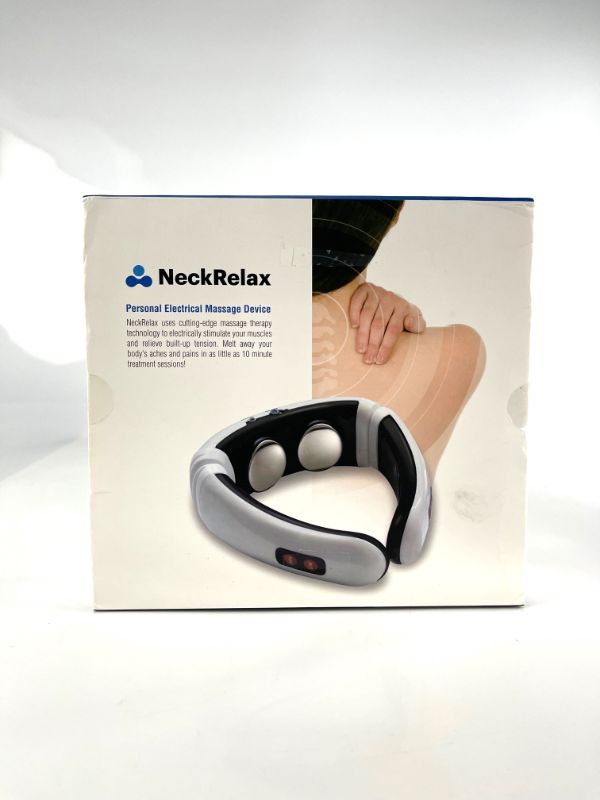 Photo 3 of NECK RELAX RELEASEES TENSION THROUGH NECK BACK AND SHOULDERS 2 ELECTRO PADS 1 ELECTRO CORD 1 NECK RELAX NEW $59.99