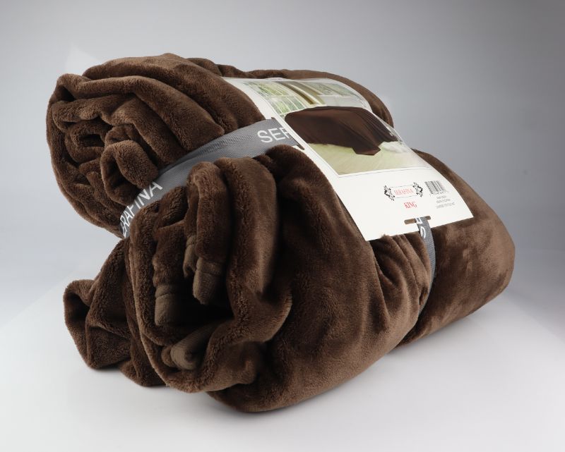 Photo 2 of KING THROW BLANKET COLOR CHOCOLATE NEW $ 44.99