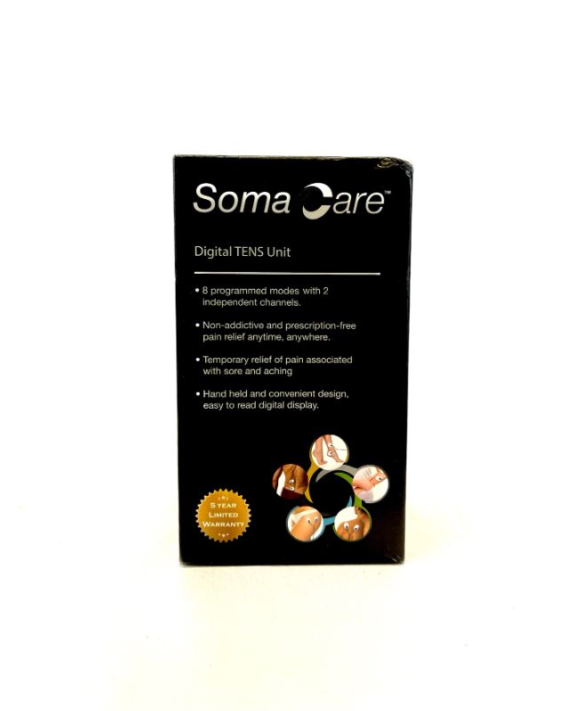 Photo 2 of SOMACARE TENS UNIT PROVIDES RELIEF FROM PANED AREAS NEW $ 110