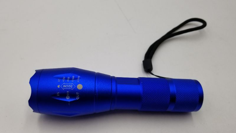 Photo 3 of BLUE LED FLISHLIGHT WITH ZOOM NEW