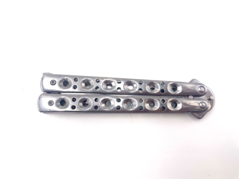 Photo 2 of SILVER BUTTERFLY KNIFE NEW 