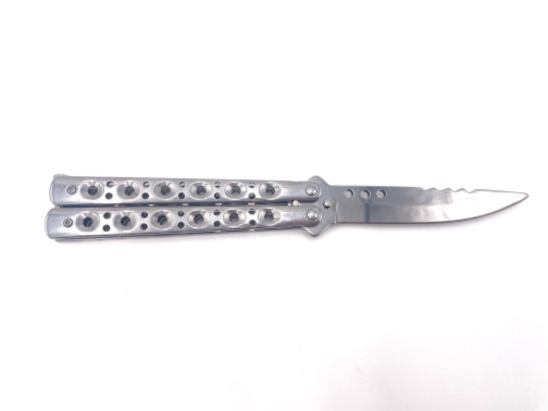 Photo 1 of SILVER BUTTERFLY KNIFE NEW 