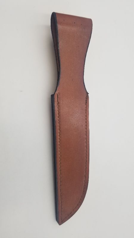 Photo 3 of 12 INCH BROWN LEATHER SHEATH NEW