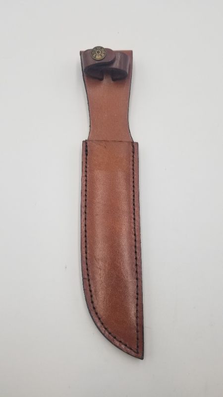 Photo 1 of 12 INCH BROWN LEATHER SHEATH NEW