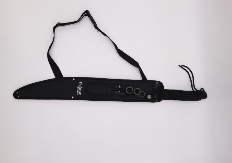 Photo 3 of DOUBLE EDGED TACTICAL MASTER SWORD WITH 3 THROWING KNIVES AND A CARRY CASE SHARP NEW 