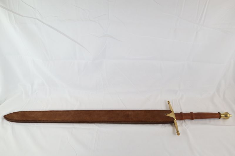 Photo 2 of 40 INCH SWORD WITH LEATHER NECK 21 INCH BLADE NEW 