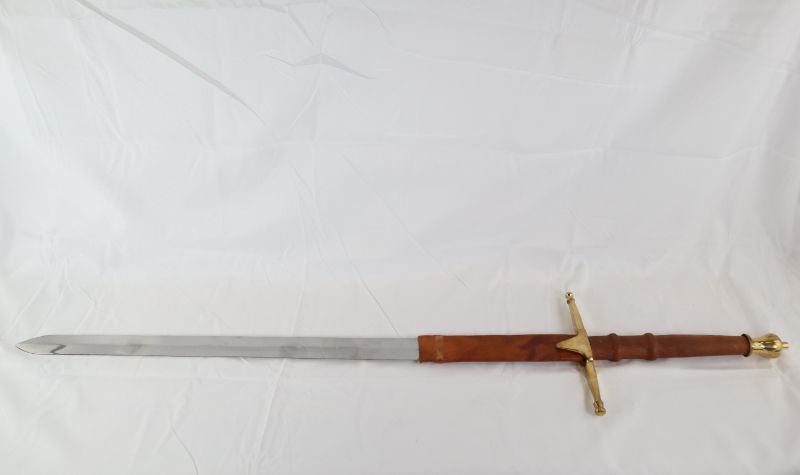 Photo 1 of 40 INCH SWORD WITH LEATHER NECK 21 INCH BLADE NEW 