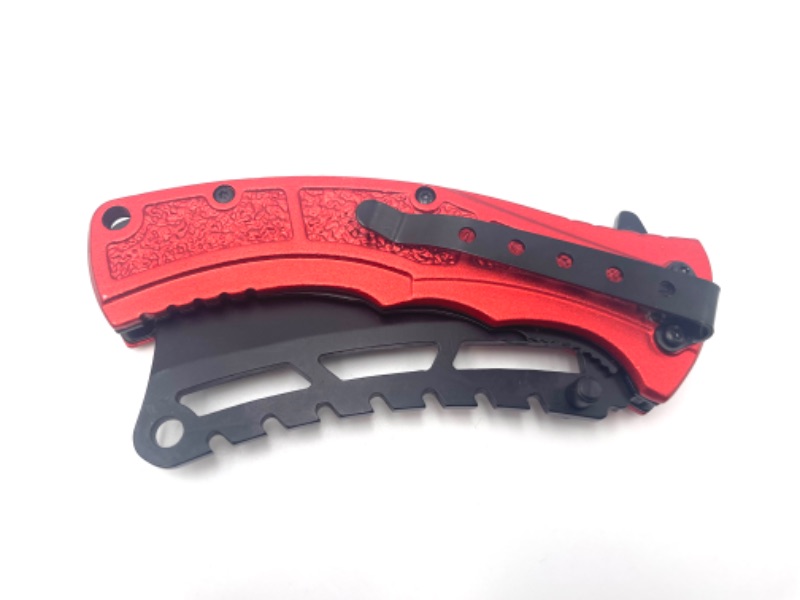 Photo 1 of 4.5 INCH RED CLEAVER SAND POCKET KNIFE NEW 