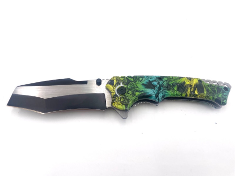 Photo 1 of YELLOW BLUE GREEN SNAKE POCKET KNIFE NEW 