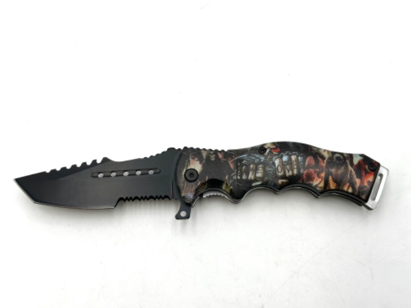 Photo 1 of SKULL GAME OVER DESIGN POCKET KNIFE NEW