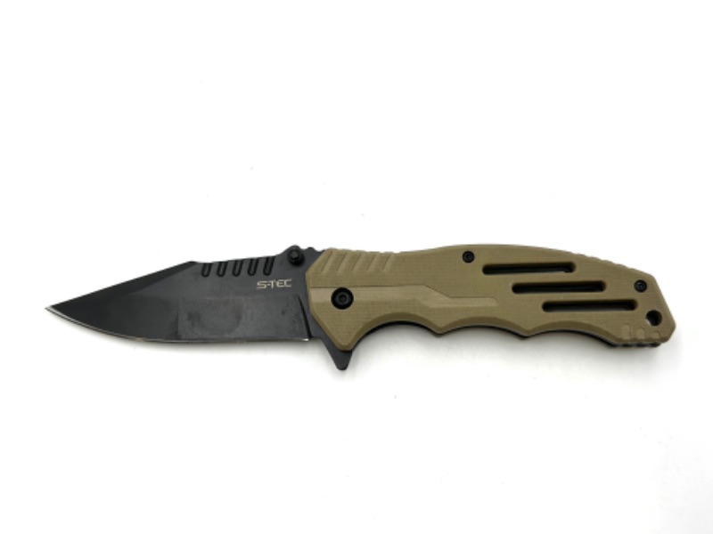 Photo 1 of S-TEC BEIGE POCKET KNIFE NEW