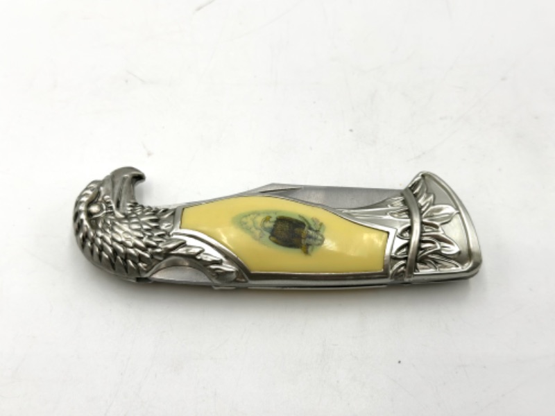 Photo 2 of SILVER EAGLE DESIGNED POCKET KNIFE NEW