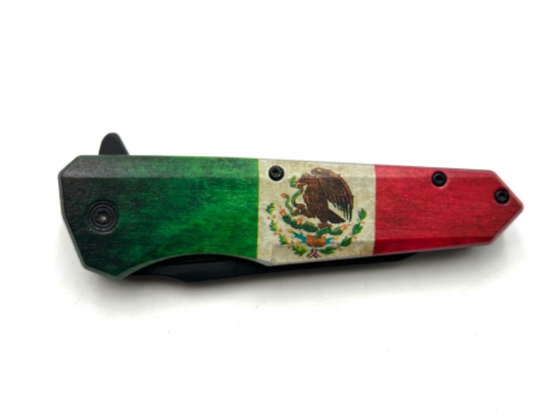 Photo 2 of MEXICO FLAG DESIGN POCKET KNIFE NEW