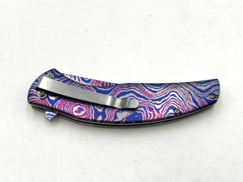 Photo 3 of PINK AND PURPLE DESIGNED POCKET KNIFE NEW