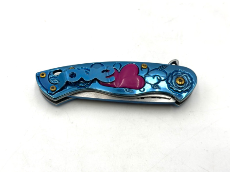 Photo 3 of HEARTS LOVE DESIGN FALCON POCKET KNIFE NEW