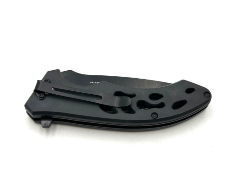 Photo 1 of WOLF BLUE FLAME DESIGN POCKET KNIFE NEW