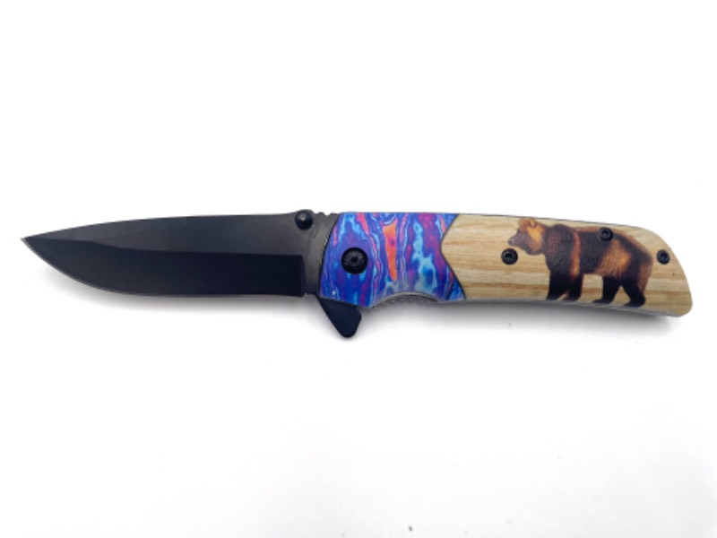 Photo 1 of 4.5 INCH VOODOO BEAR FOLDER POCKET KNIFE NEW 