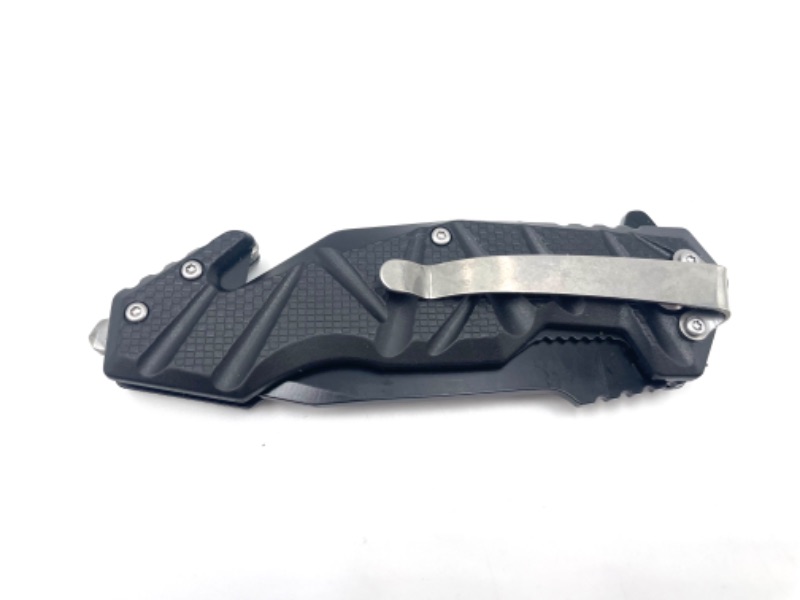 Photo 3 of BLACK WITH 3D DESIGN POCKET
KNIFE AND CLIP NEW 