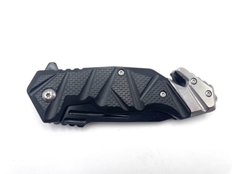 Photo 2 of BLACK WITH 3D DESIGN POCKET
KNIFE AND CLIP NEW 