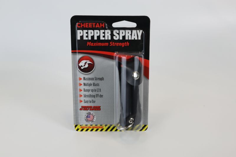 Photo 1 of CHEETAH BRAND PEPPER SPRAY WITH BLACK CARRYING CASE MAXIMUM STRENGTH NEW 