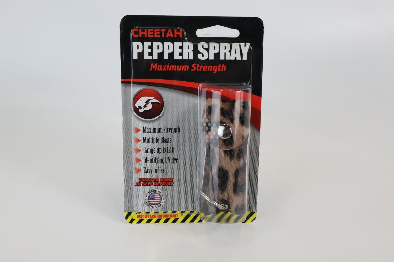Photo 1 of CHEETAH BRAND PEPPER SPRAY WITH CHEETAH CARRYING CASE MAXIMUM STRENGTH NEW 