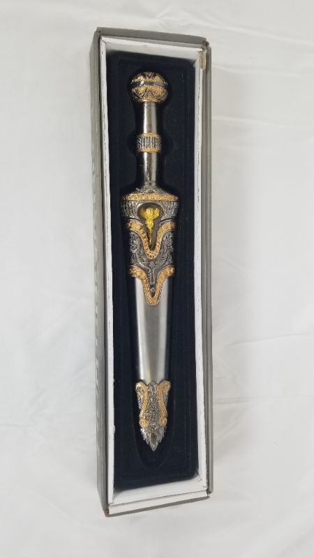 Photo 6 of GREEK DAGGER DECORATED WITH METAL SCABBARD NEW 