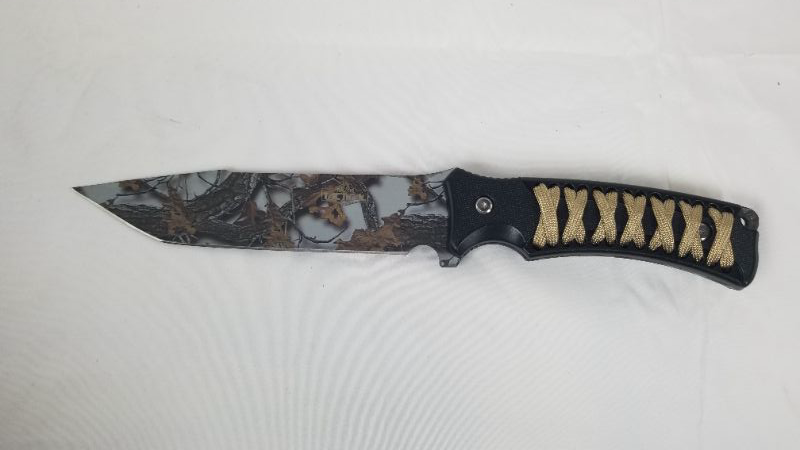 Photo 1 of 11.5 INCH GRAY CAMO HUNTING KNIFE 6 INCH BLADE NEW