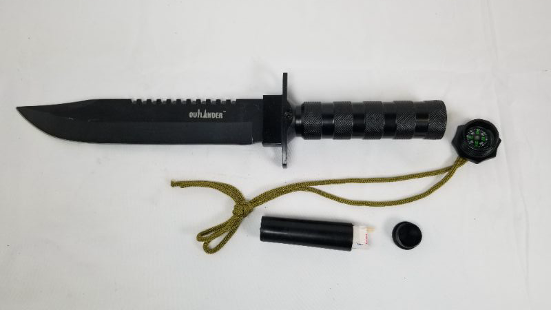 Photo 1 of OUTLANDER 13.5 INCH SURVIVAL KNIFE WITH SHARPENING STONE NEW