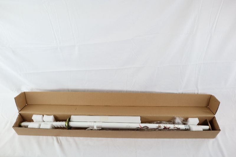 Photo 4 of 37.5 INCH BISHAMON WHITE KATANA WITH STAND NEW