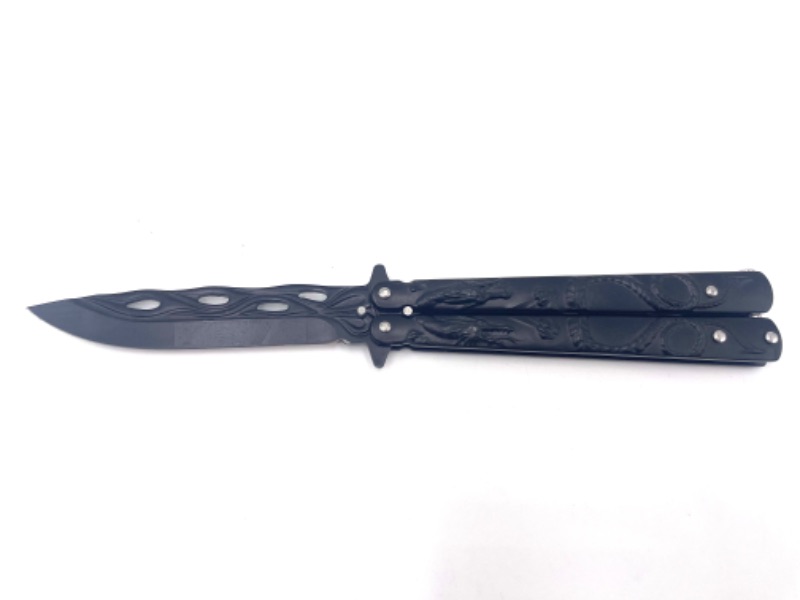 Photo 1 of BLACK DRAGON BUTTERFLY KNIFE NEW 