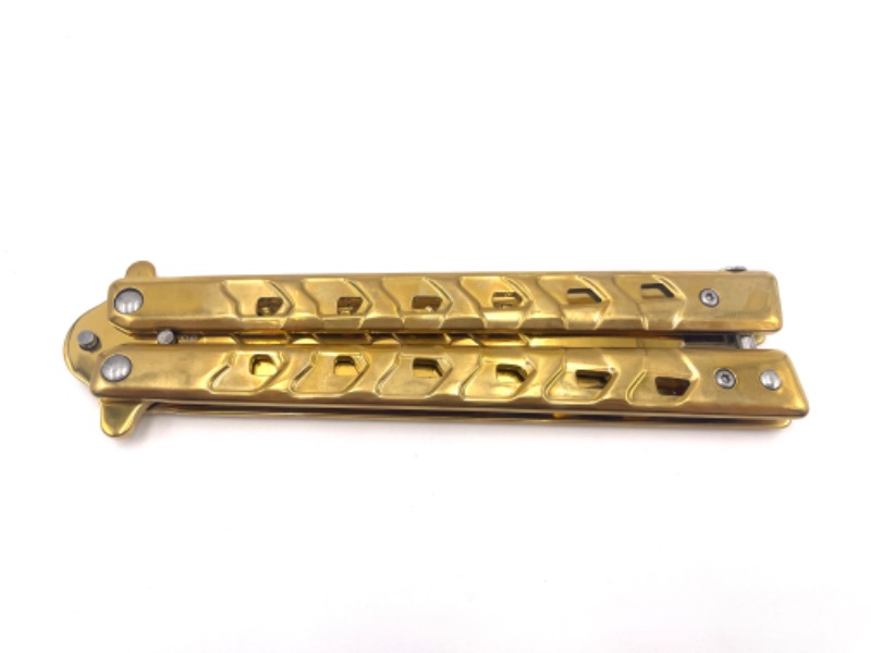 Photo 1 of GOLD BUTTERFLY KNIFE NEW 