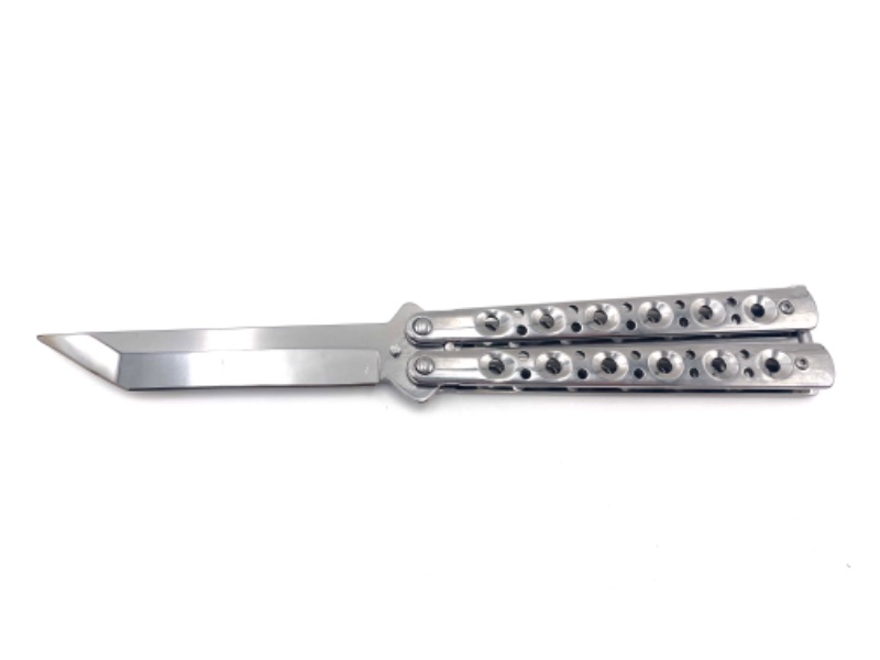 Photo 1 of SILVER BUTTERFLY KNIFE NEW 