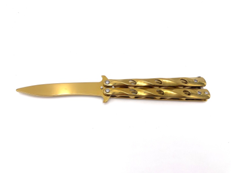 Photo 1 of GOLD BUTTERFLY PRACTICE KNIFE NEW 