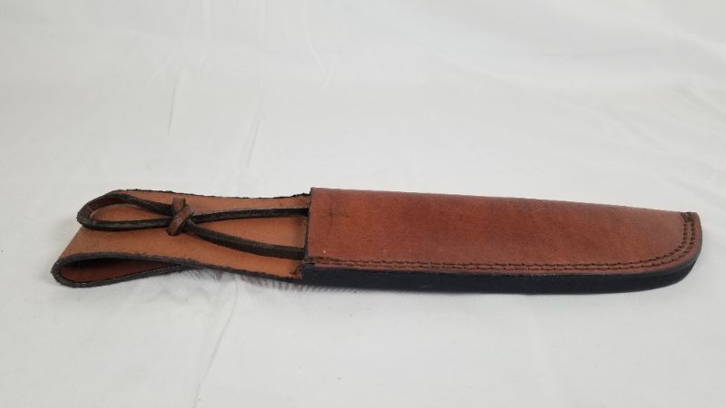 Photo 2 of SHEATH 12 INCH LACE BROWN LEATHER CASE NEW