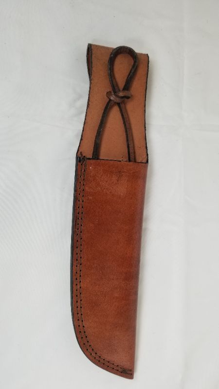 Photo 1 of SHEATH 12 INCH LACE BROWN LEATHER CASE NEW