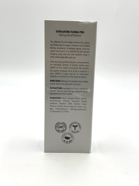 Photo 3 of EXFOLIATING FLORAL PEEL EFFECTIVE FORMULA HELPS REMOVE DIRT GREASE AND FLAKEY SKIN WITH BRIGHTER RENEWED COMPLEXION CLEANSING AGENTS VITAMIN E EXFOLIATES SOFT RADIANT GLOW NEW 