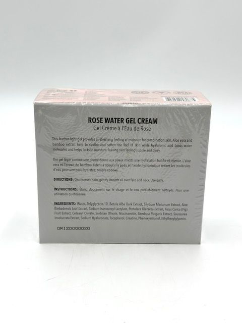Photo 4 of ROSE WATER GEL CREAM FEATHER LIGHT GEL PROVIDES REFRESHING FEEL OF MOISTURE FOR COMBINATION SKIN ALOE VERA BAMBOO EXTRACT SOOTHES AND SOFTENS SKIN HYALURONIC ACID BINDS WATER MOLECULES TO LOCK IN MOISTURE NEW 