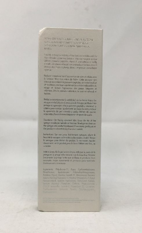 Photo 4 of MARS WRINKLE CORRECTING SOLUTION CONTAINS POTENT CONCENTRATION OF PEPTIDES VITAMIN E AND CAFFEINE TO MAKE SKIN SMOOTHER TIGHTER AND MORE PERKIER NEW