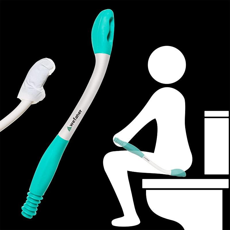 Photo 1 of wefaner Toilet Aids Tools Long Reach Comfort Wipe,Bottom Buddy Toilet Tissue Aids for Wiping, Self Help Wipe Butt for Limited Mobility,Elderly, Pregnancy, Disabled, Arthritis,Shoulder or Back Pain,Surgery