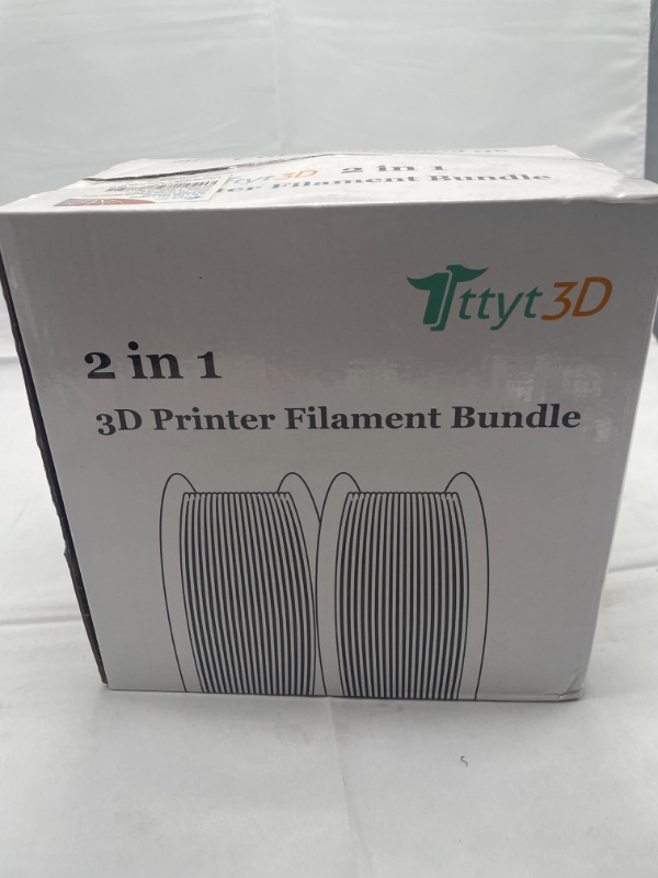 Photo 2 of 1.75mm Silk Metallic Shiny Gold/Silver PLA 3D Printer Filament 2 in 1 Bundle, 3D Printing Material 1Kg Each Spool Total 2Kg Pack in One Box, with Extra 10pcs 3D Print Cleaning Tool by TTYT3D