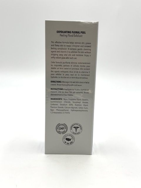 Photo 3 of EXFOLIATING FLORAL PEEL EFFECTIVE FORMULA HELPS REMOVE DIRT GREASE AND FLAKEY SKIN BRIGHTER RENEWED COMPLEXION CLEANSING AGENTS VITAMIN E EXFOLIATE SOFT RADIANT GLOW NEW 