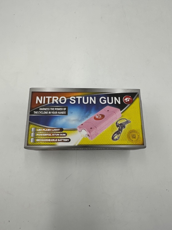 Photo 1 of NITRO STUN GUN LED FLASHLIGHT RECHARGEABLE BATTERY WITH KEYCHAIN NEW