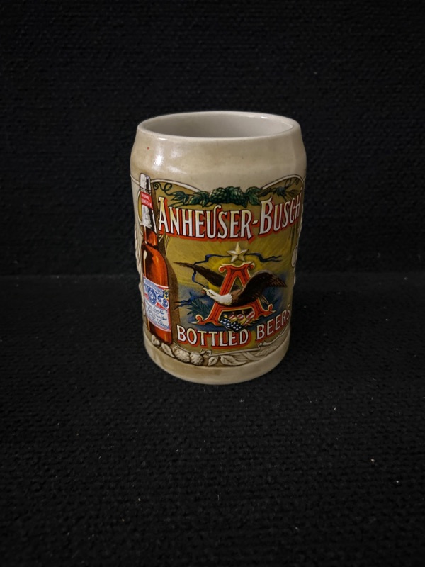 Photo 1 of Anheuser Busch bottled beer stein appx 5.5 inches tall 