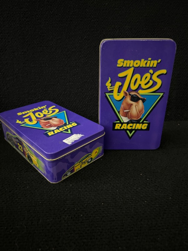 Photo 1 of 2 Camel Smoking Joes racing tins with lids and lots of Camel cash