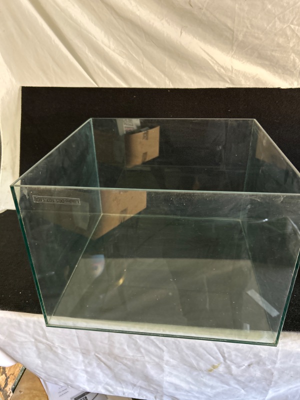 Photo 3 of Heavy glass 5 sided case/box was used as store display in design center measures 19 x 19 x 13 inches tall very nice condition a little dusty from warehouse
