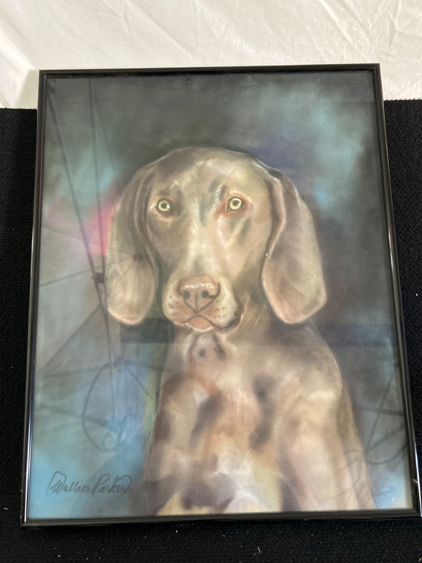 Photo 1 of Framed Wallace Parker dog print measures appx 20 x 16 inches 