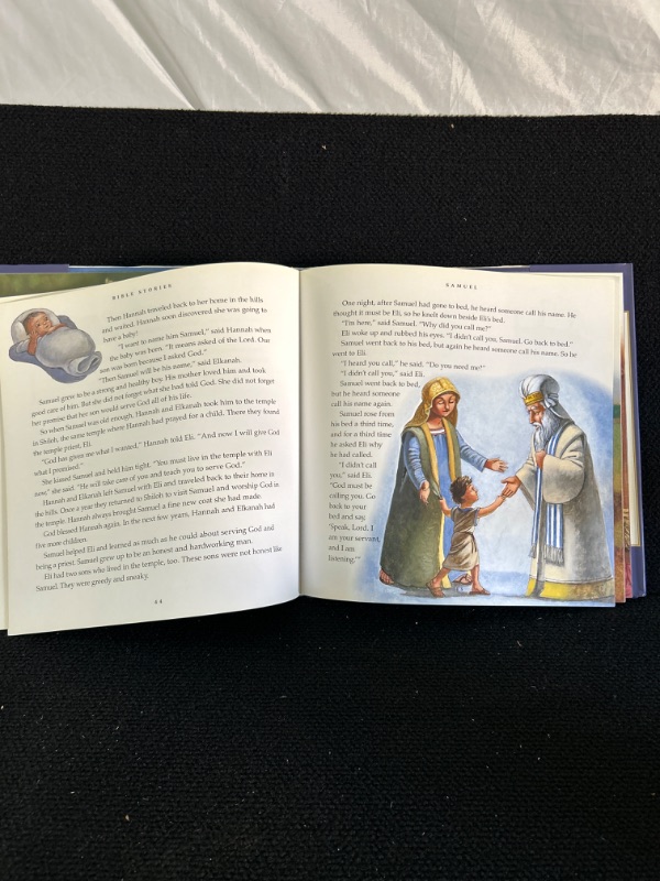 Photo 2 of large appx 12 x 12 inches Bible stories book hcdj 