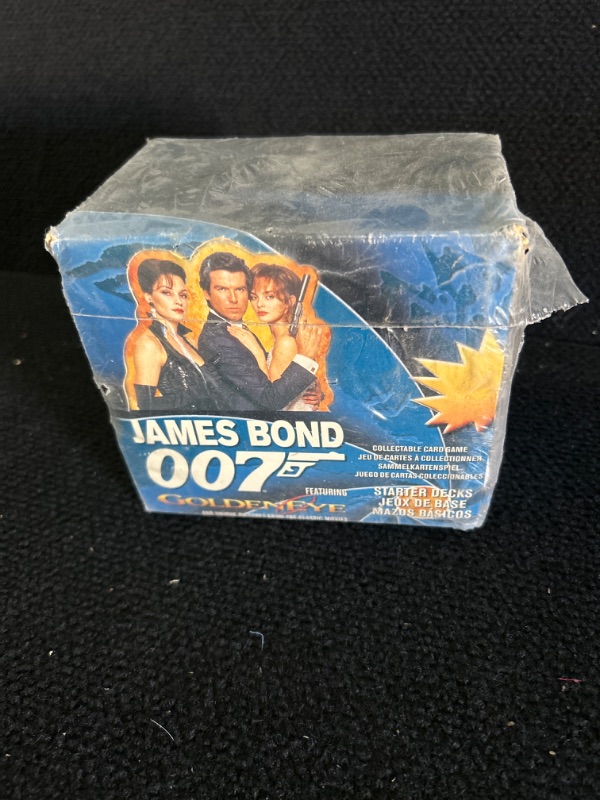 Photo 1 of James Bond golden eye 007 Starter deck cards new sealed plastic on side is loose 